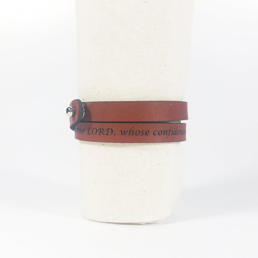 Spiritual Wrap Bracelets - But blessed is the one whose trust is in the LORD